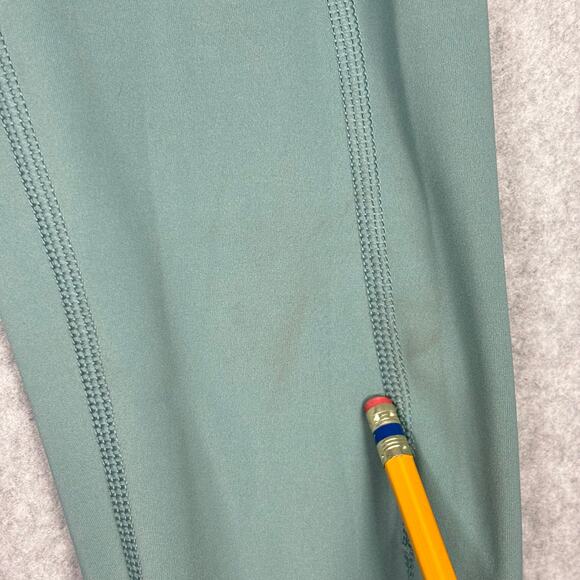 CRZ Yoga Leggings Womens Small Green Sports Capris Pockets Active Lounge READ - Picture 12 of 14